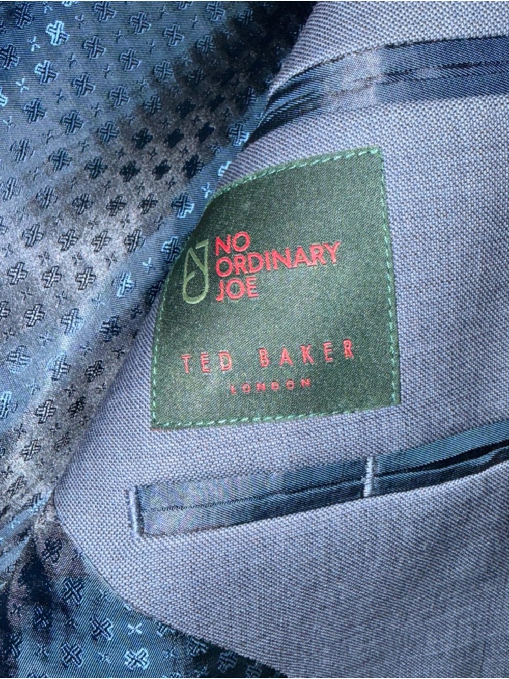 Ted Baker of London men’s blue suit 40 Long jacket, pants 34 long - Picture 8 of 16